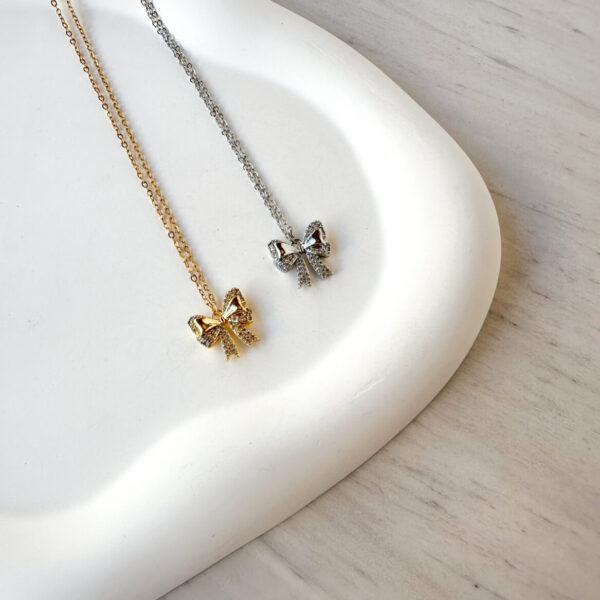 Golden Bow Necklace