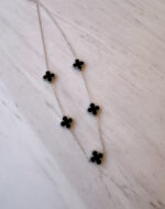 Fildisi Cross Necklace Black