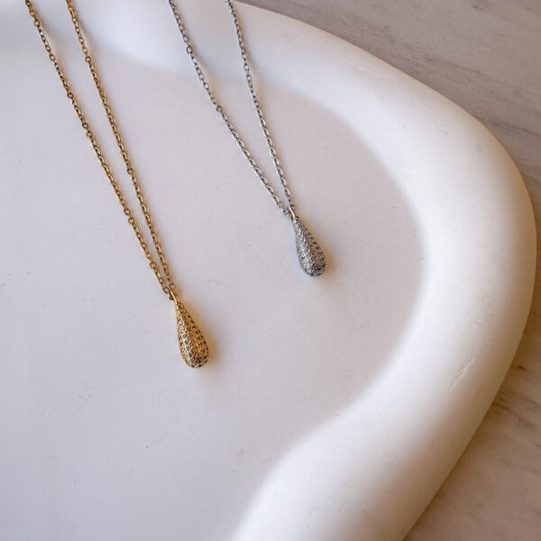 Zircon Mini Drop Necklace