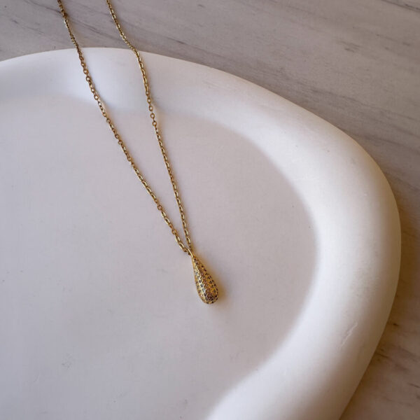 Zircon Mini Drop Necklace