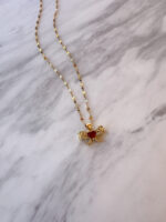 Red Bow Necklace