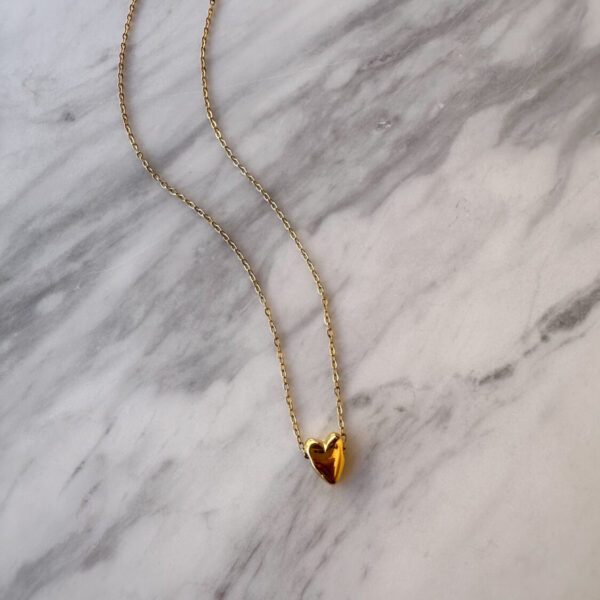 Golden Mini Heart Necklace