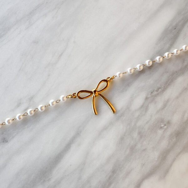 Pearl Bow Bracelet