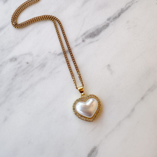 Pearl Heart Necklace