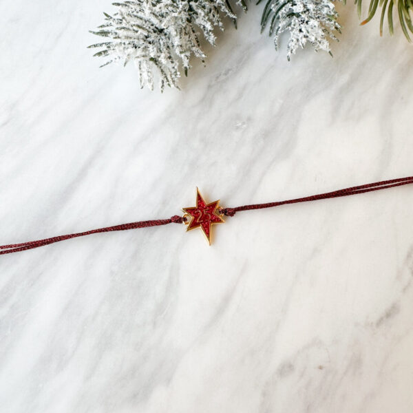 Red Star Charm Bracelet