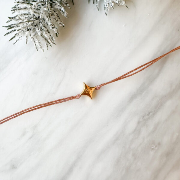 Star Cord Bracelet Golden