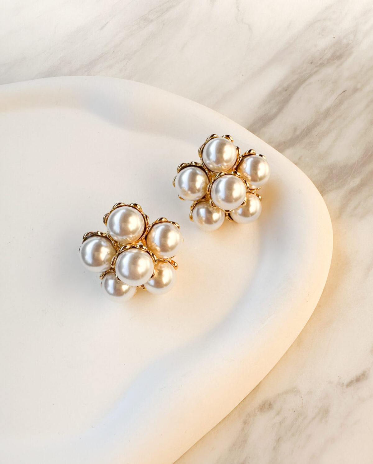 Pearl Flower Earrings