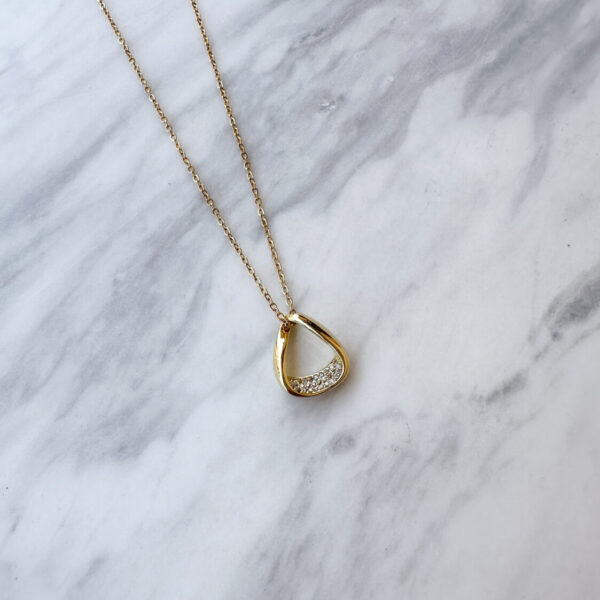 Zircon Triangle Necklace