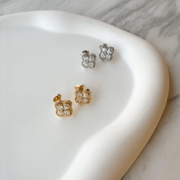 Strass Cross Earrings