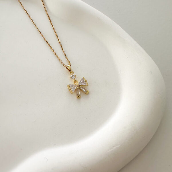 Crystal Bow Necklace