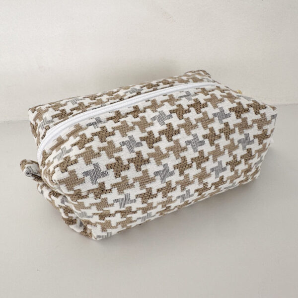 Beige Zipper Bag