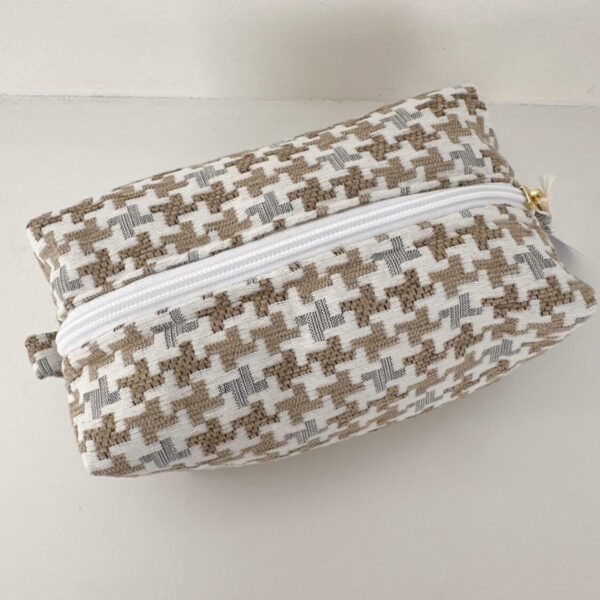 Beige Zipper Bag