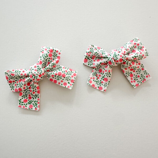 Floral Bow Clips