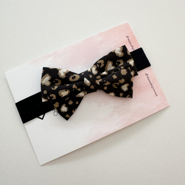 Black Leopard Ribbon