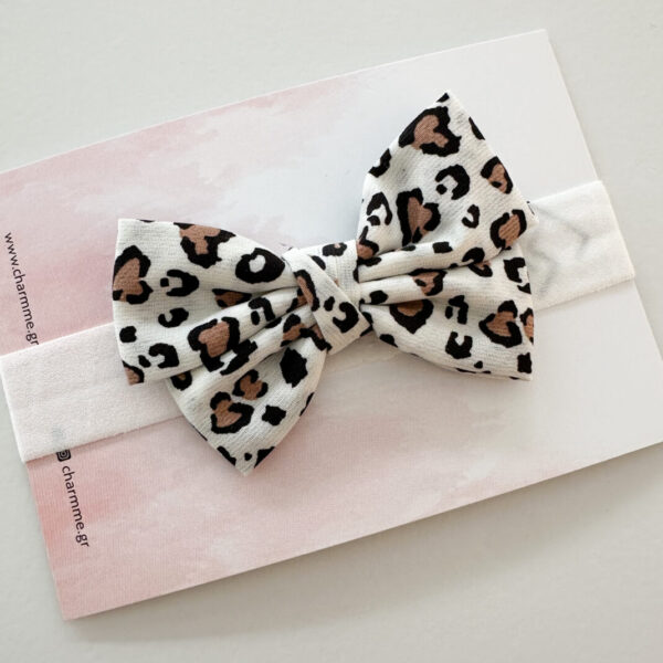 White Leopard Ribbon