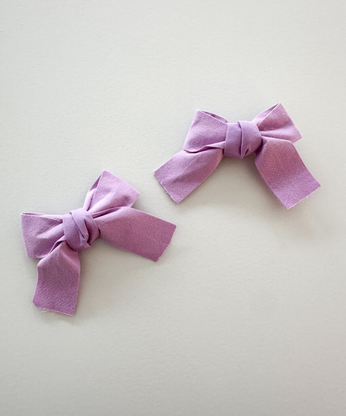 Purple Bow Clips