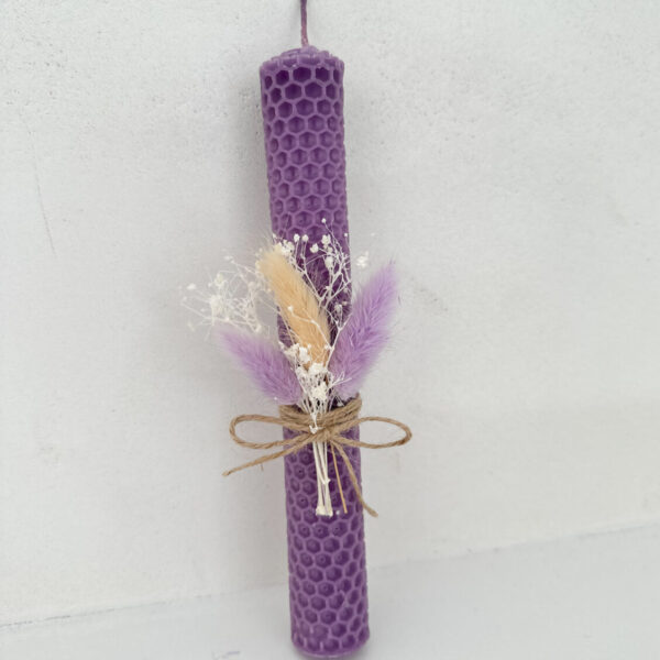 Bee Candle Purple