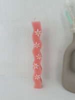 Pink Flower Candle